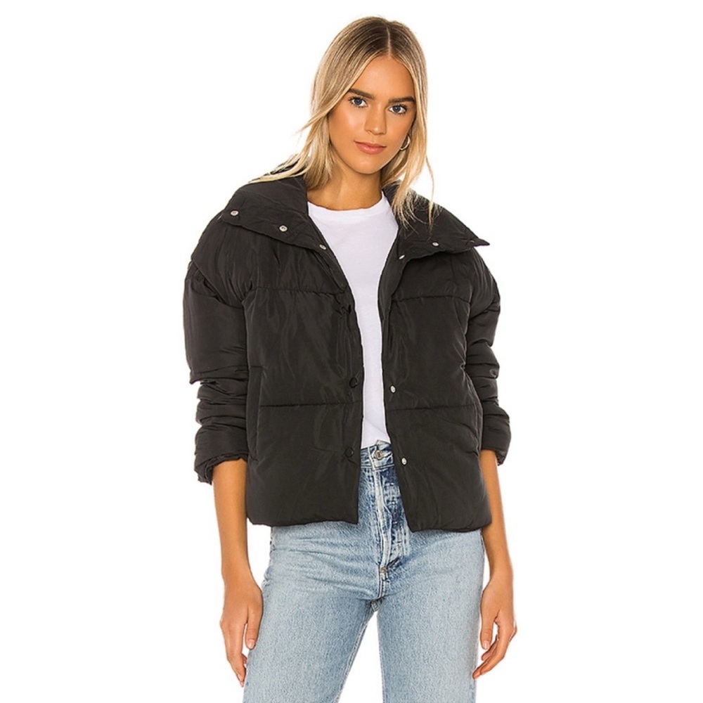 Free People Weekender Puffer Coat Black
